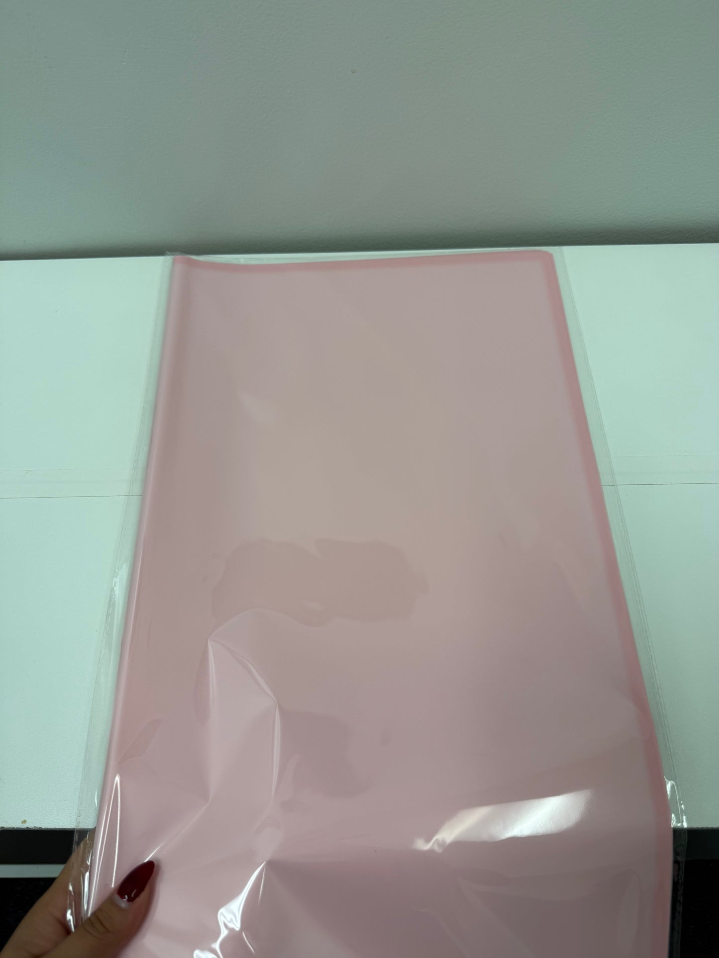 Transparent Pink Wrapping Paper