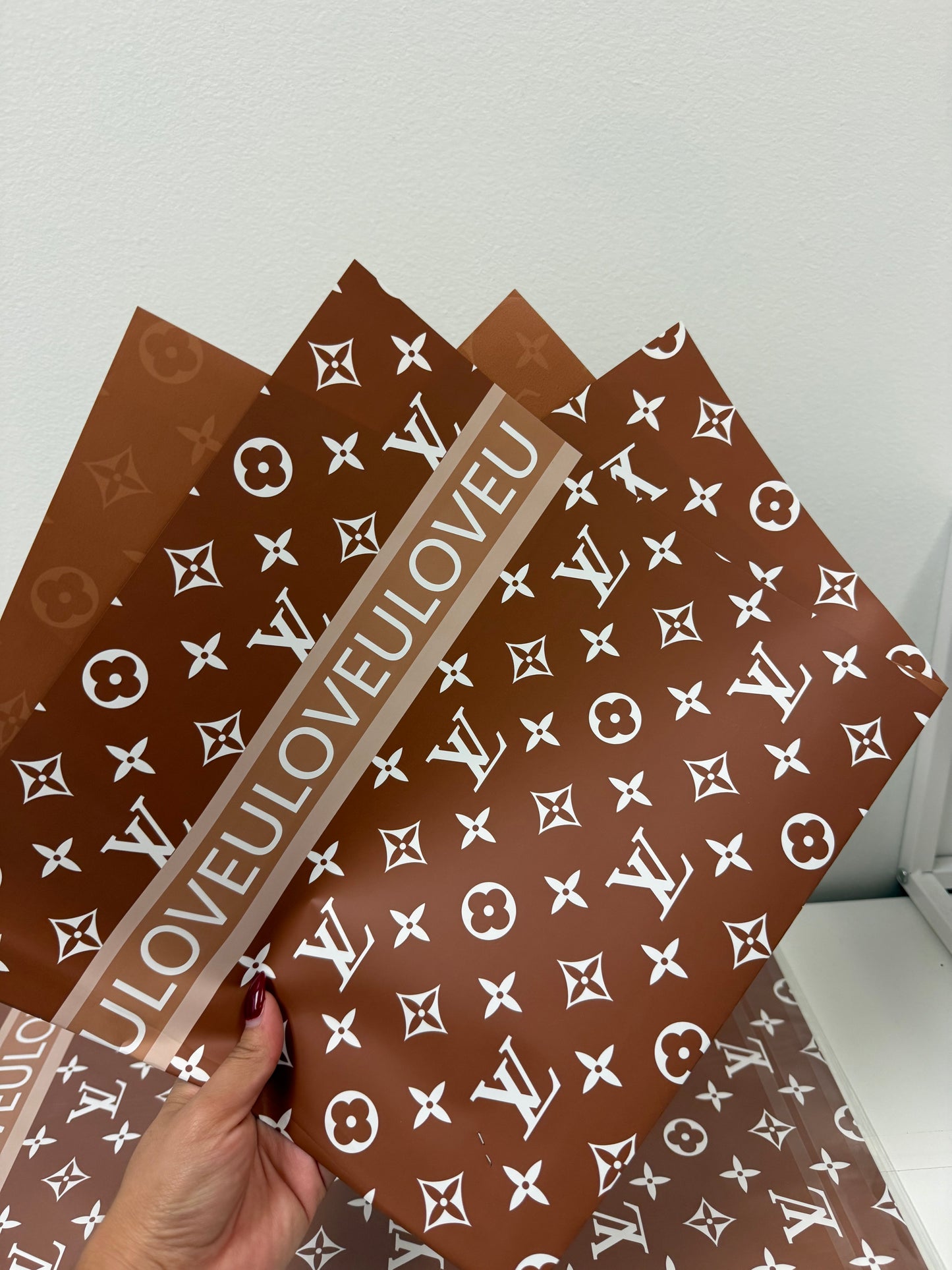 Brown Designer Wrapping Paper