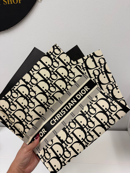 Black Designer Wrapping Paper