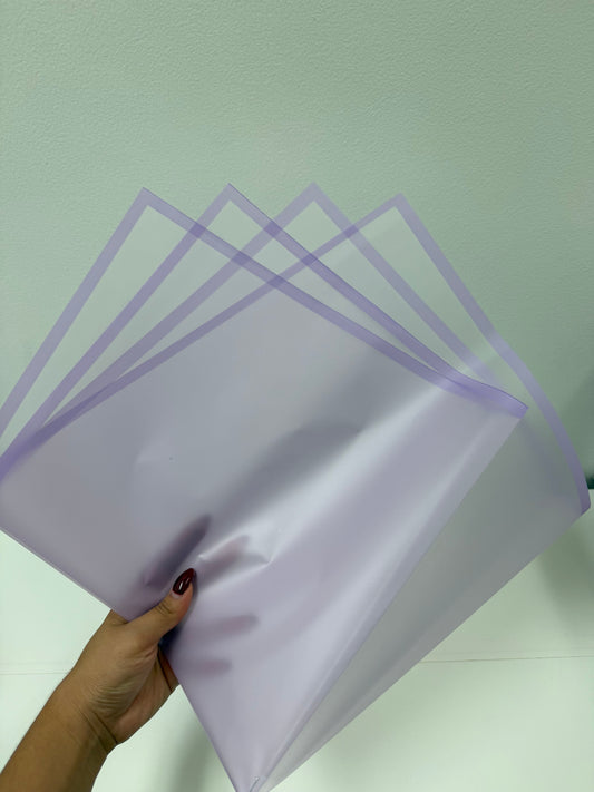 Transparent Purple Wrapping Paper